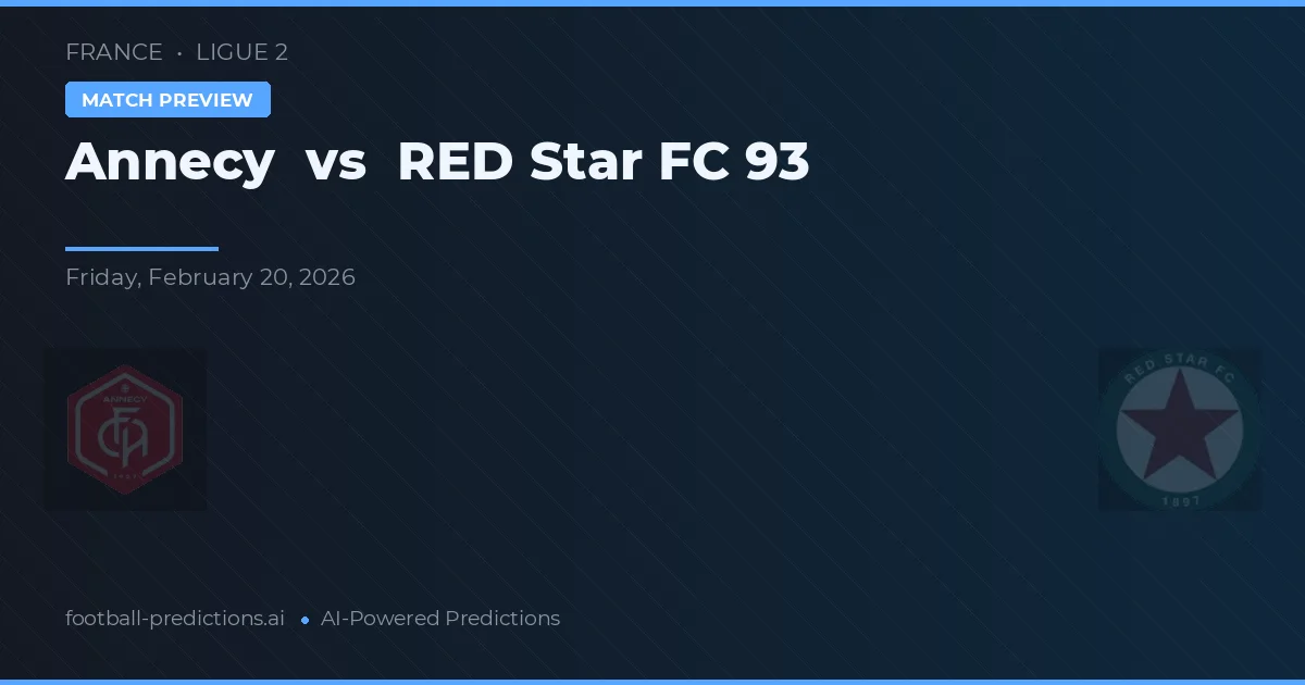 Annecy vs Star Vermelha FC 93 — prognóstico e prévia do jogo
