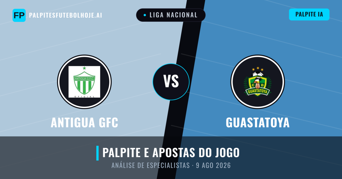 Antigua GFC vs Guastatoya — prognóstico e prévia do jogo