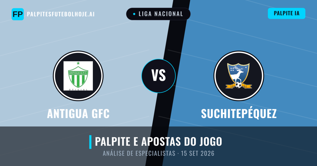 Antigua GFC vs Suchitepéquez — prognóstico e prévia do jogo