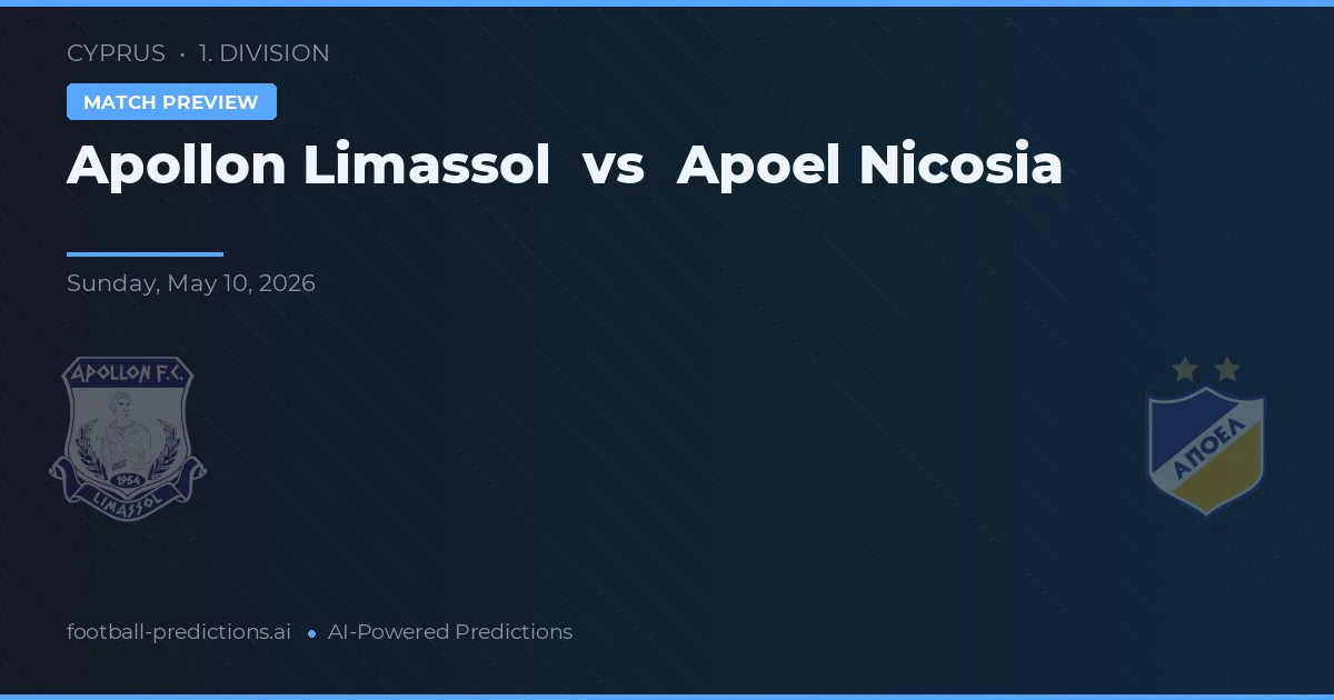 Apollon Limassol vs APOEL Nicosia — prognóstico e prévia do jogo