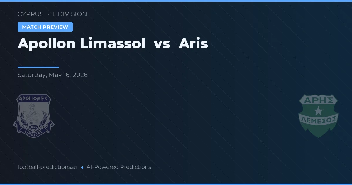 Apollon Limassol vs Aris Limassol — prognóstico e prévia do jogo