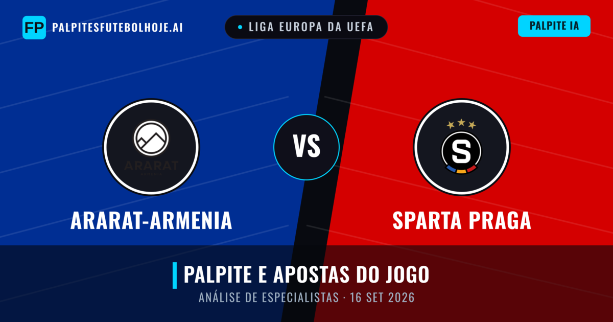 Ararat-Armenia vs Sparta Praga — prognóstico e prévia do jogo