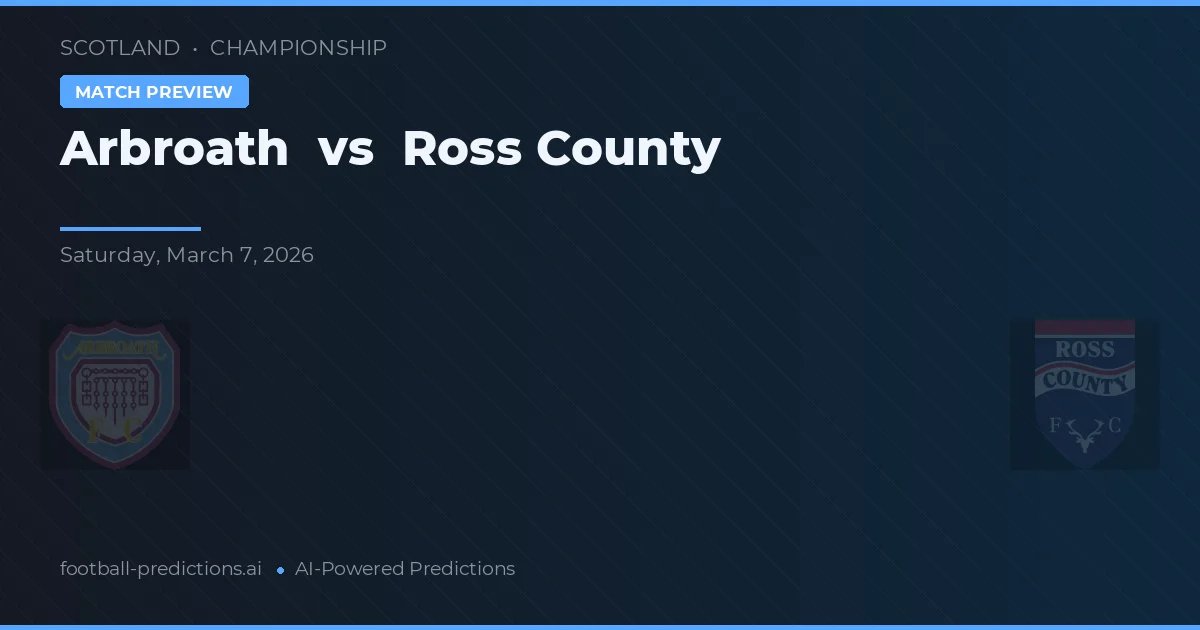 Arbroath vs Ross County — prognóstico e prévia do jogo