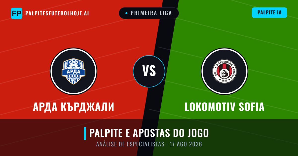 Арда Кърджали vs Lokomotiv Sofia — prognóstico e prévia do jogo