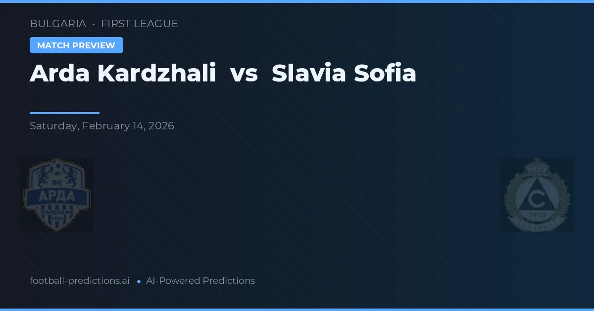 Арда Кърджали vs Slavia Sófia — prognóstico e prévia do jogo