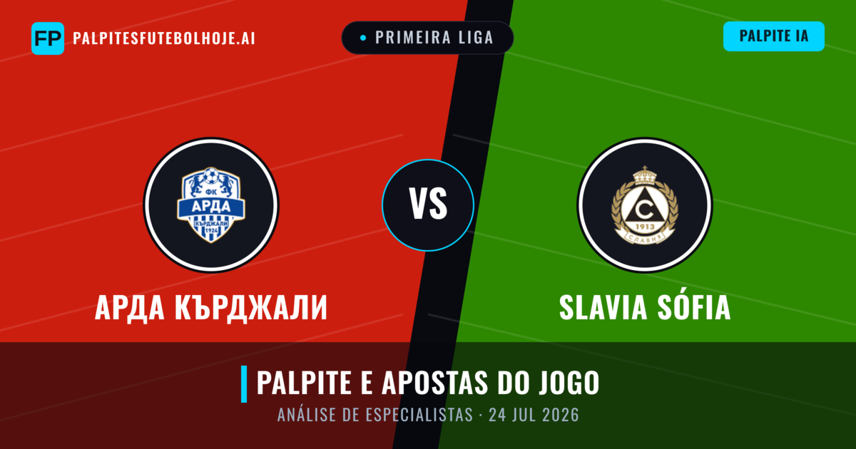 Арда Кърджали vs Slavia Sófia — prognóstico e prévia do jogo