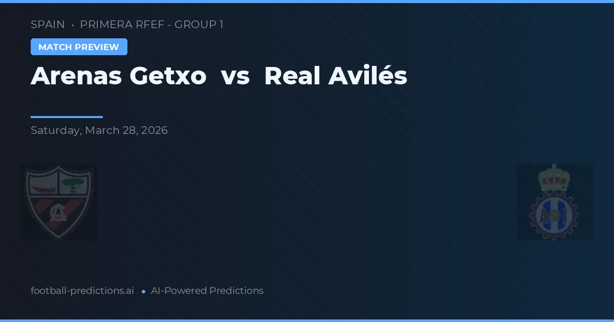 Arenas de Getxo vs Real Avilés — prognóstico e prévia do jogo