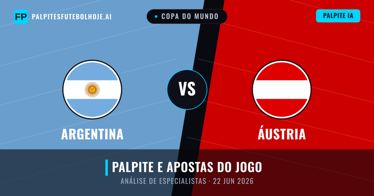 Argentina vs Áustria — prognóstico e prévia do jogo