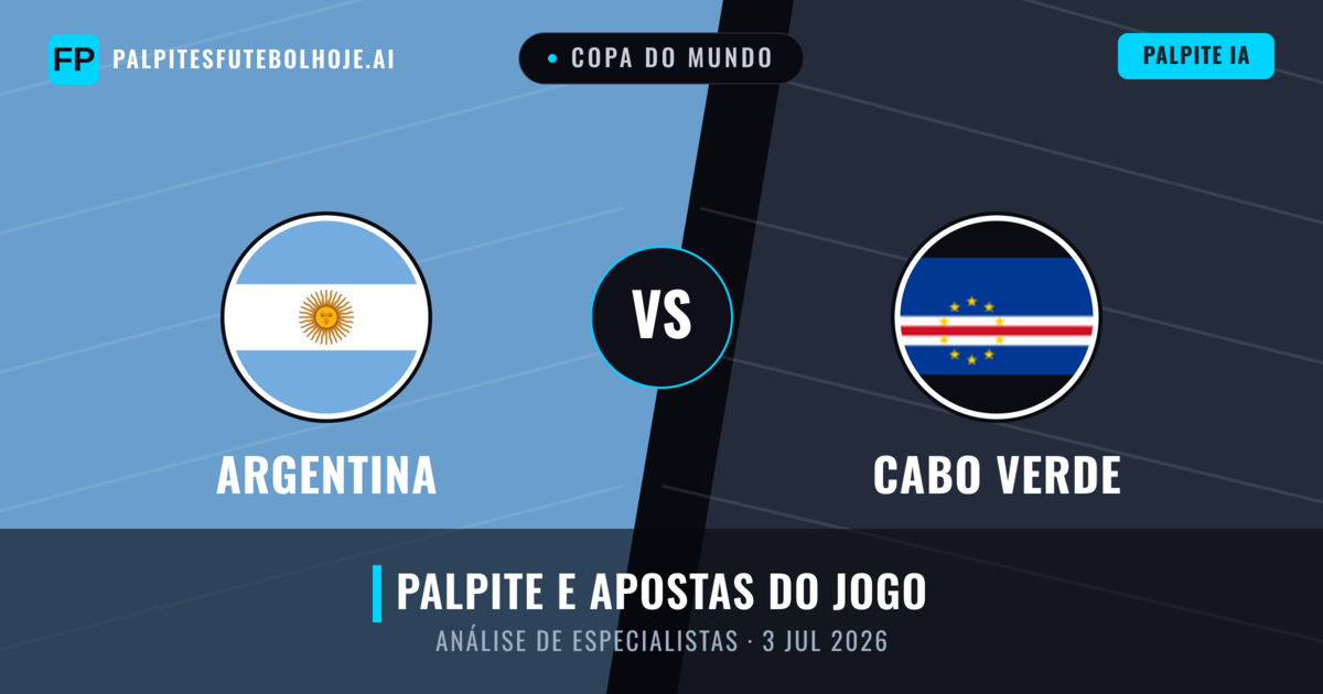 Argentina vs Cabo Verde — prognóstico e prévia do jogo