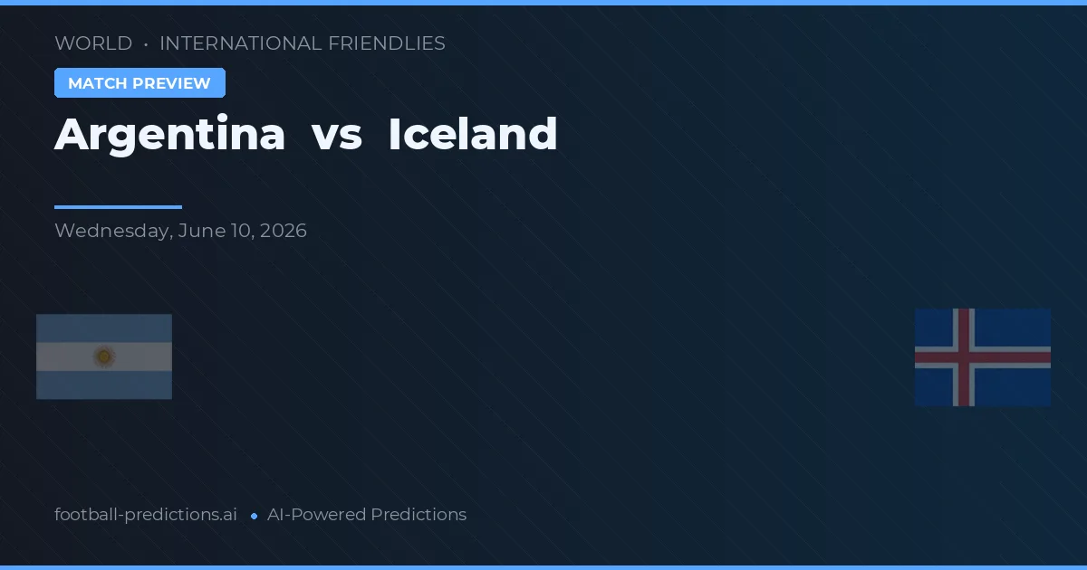 Argentina vs Islândia — prognóstico e prévia do jogo