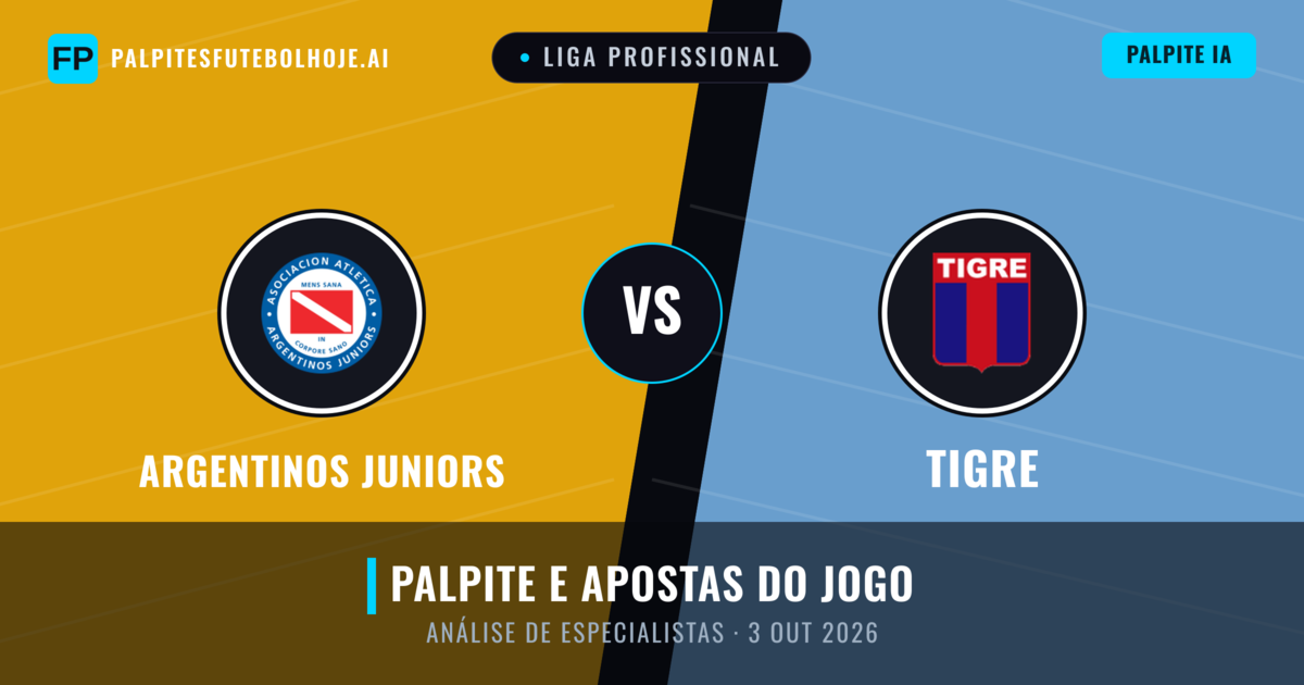 Argentinos Juniors vs Tigre — prognóstico e prévia do jogo