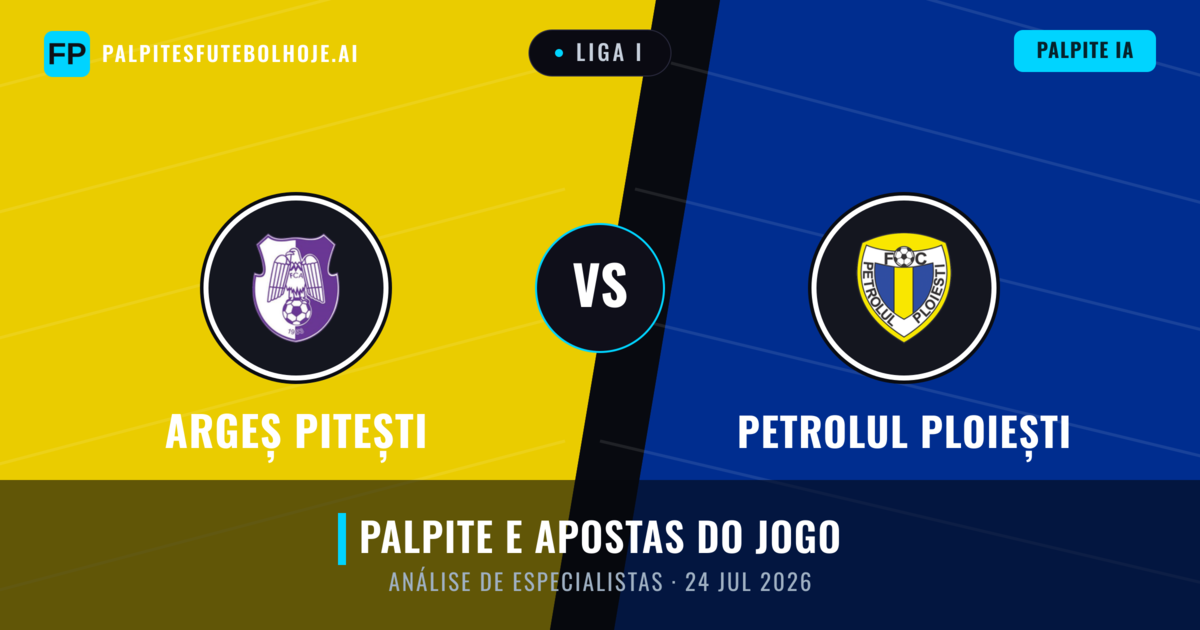 Argeș Pitești vs Petrolul Ploiești — prognóstico e prévia do jogo