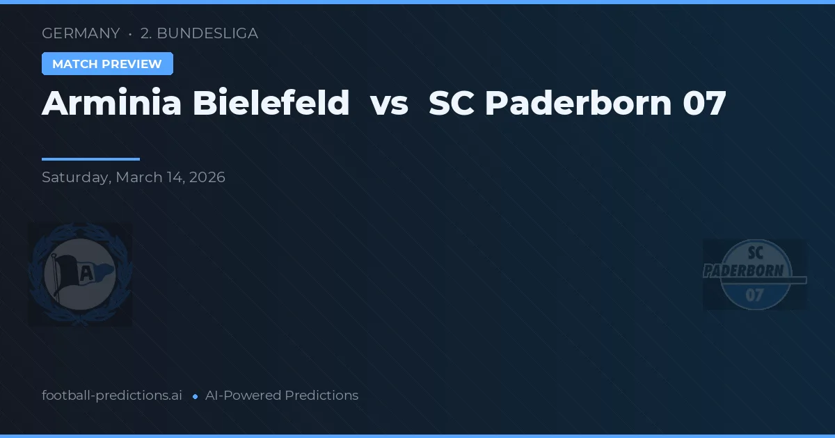 Arminia Bielefeld vs Paderborn 07 — prognóstico e prévia do jogo