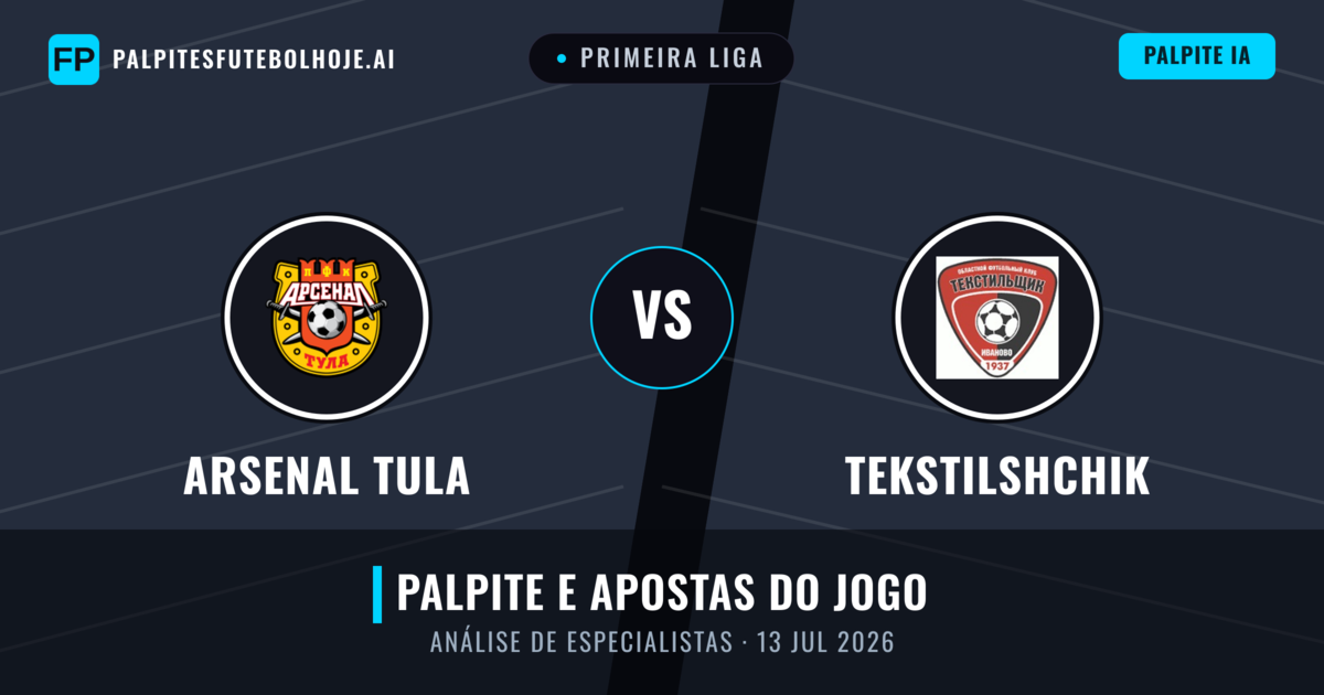 Arsenal Tula vs Tekstilshchik — prognóstico e prévia do jogo