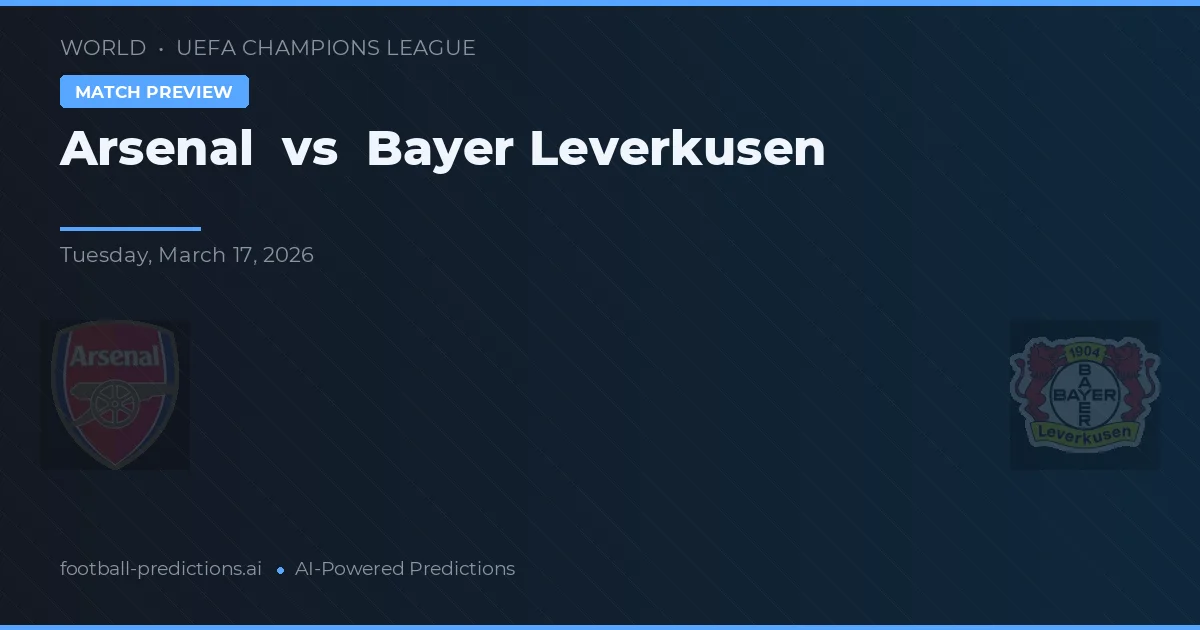 Arsenal vs Bayer Leverkusen — prognóstico e prévia do jogo