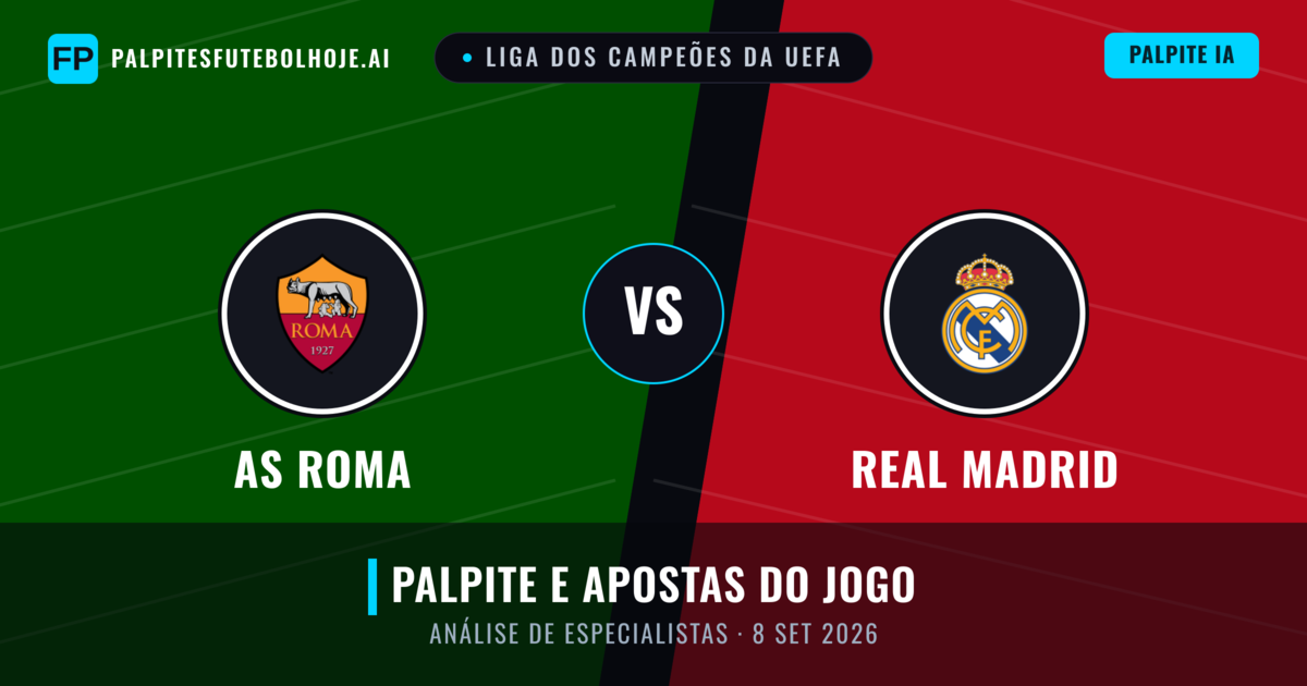 AS Roma vs Real Madrid — prognóstico e prévia do jogo