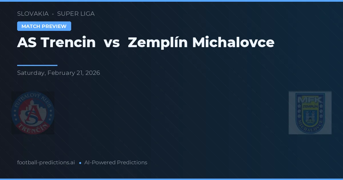 AS Trenčín vs Zemplín Michalovce — prognóstico e prévia do jogo