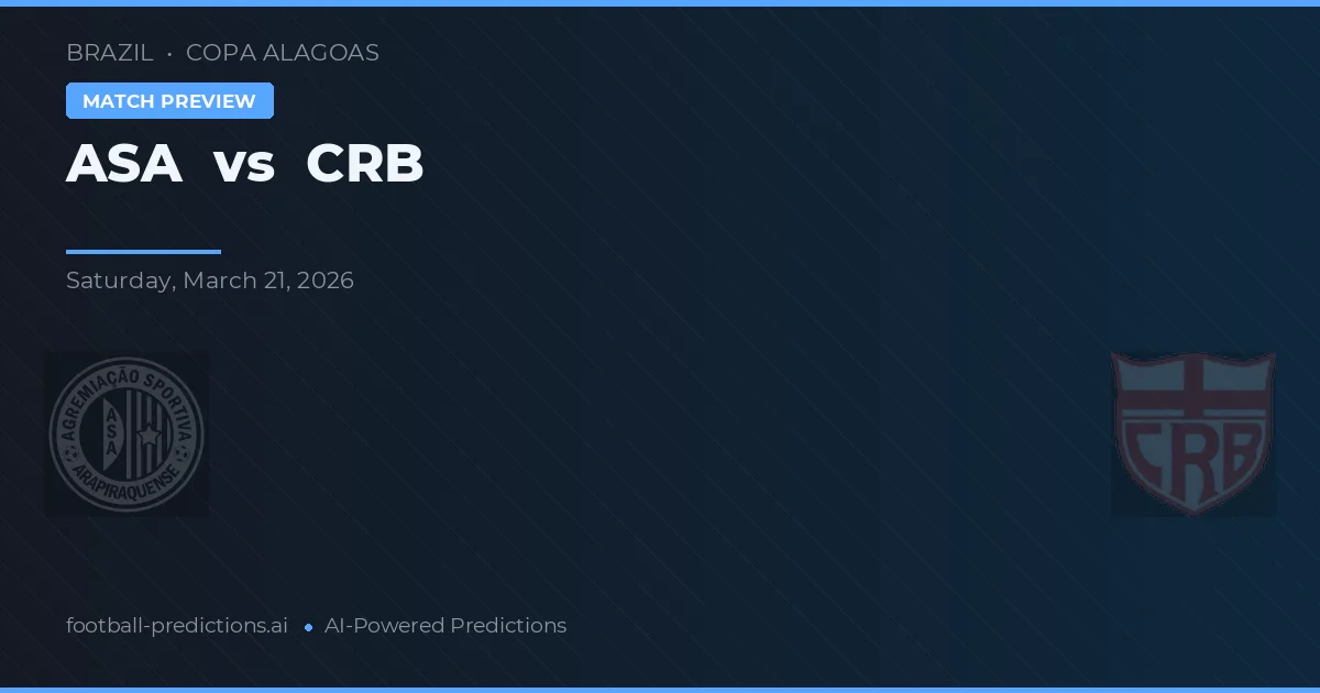ASA vs CRB — prognóstico e prévia do jogo