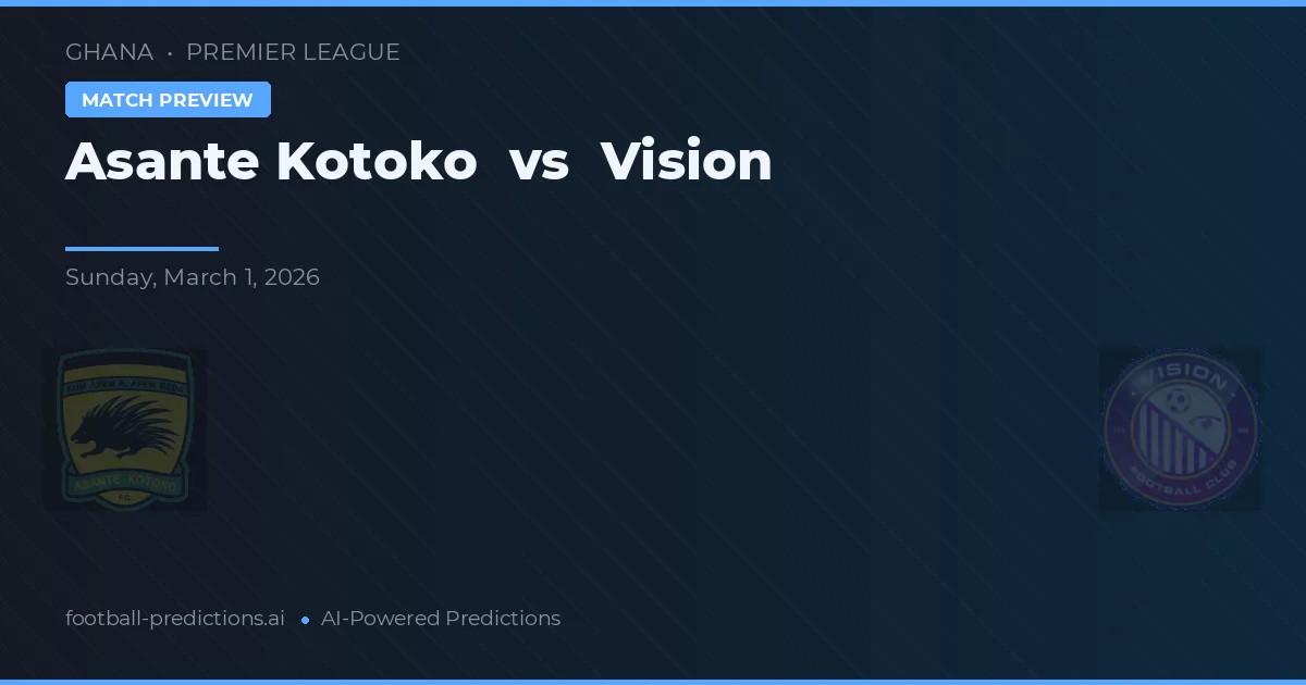 Asante Kotoko vs Visão — prognóstico e prévia do jogo