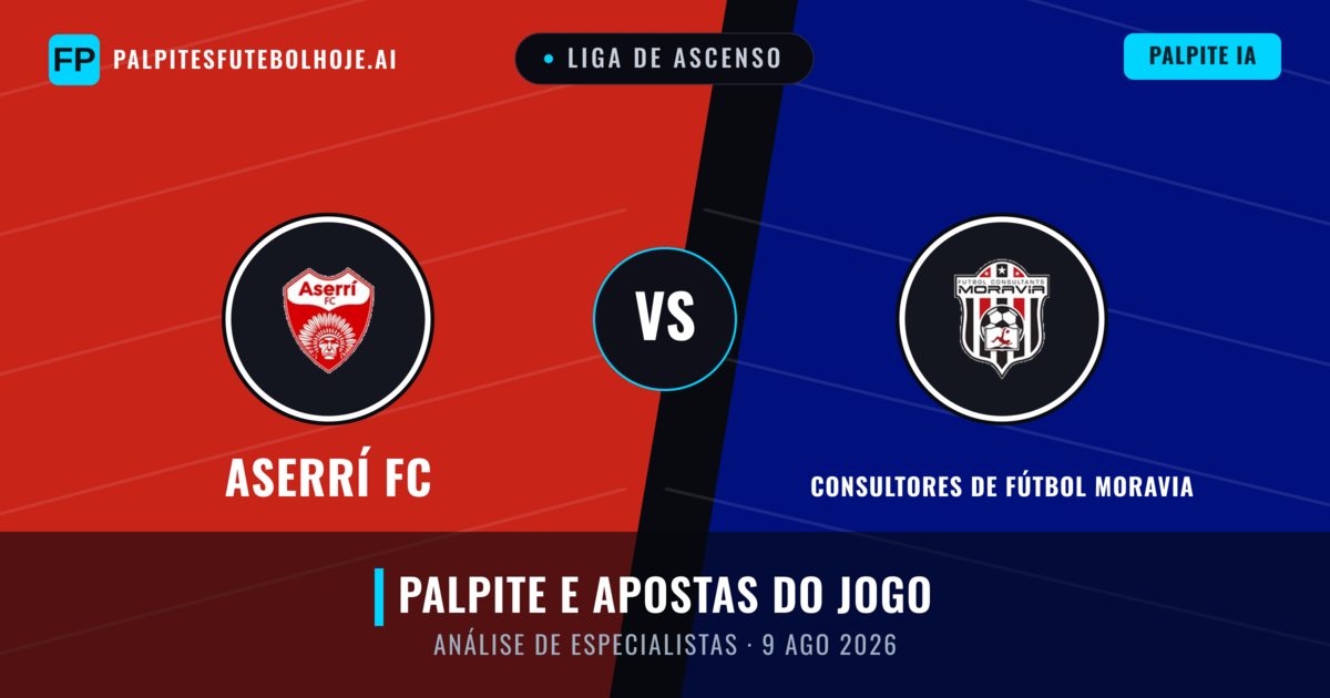 Aserrí FC vs Consultores de Fútbol Moravia — prognóstico e prévia do jogo