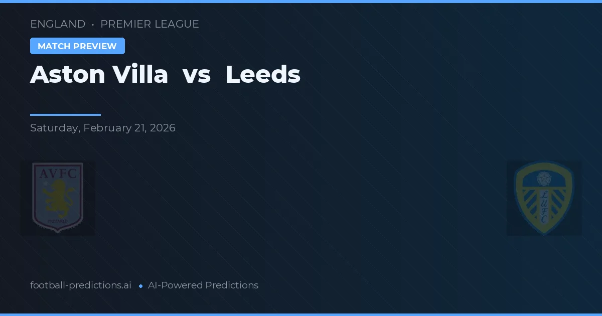 Aston Villa vs Leeds — prognóstico e prévia do jogo