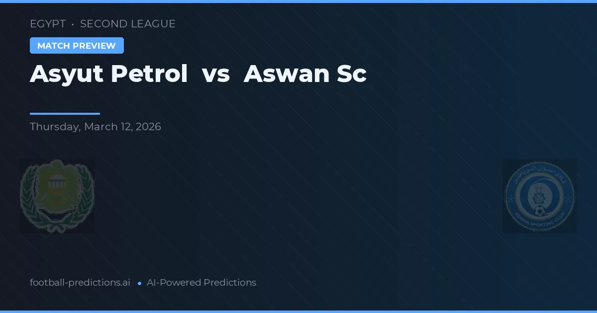 Petro de Asyut vs Aswan SC — prognóstico e prévia do jogo