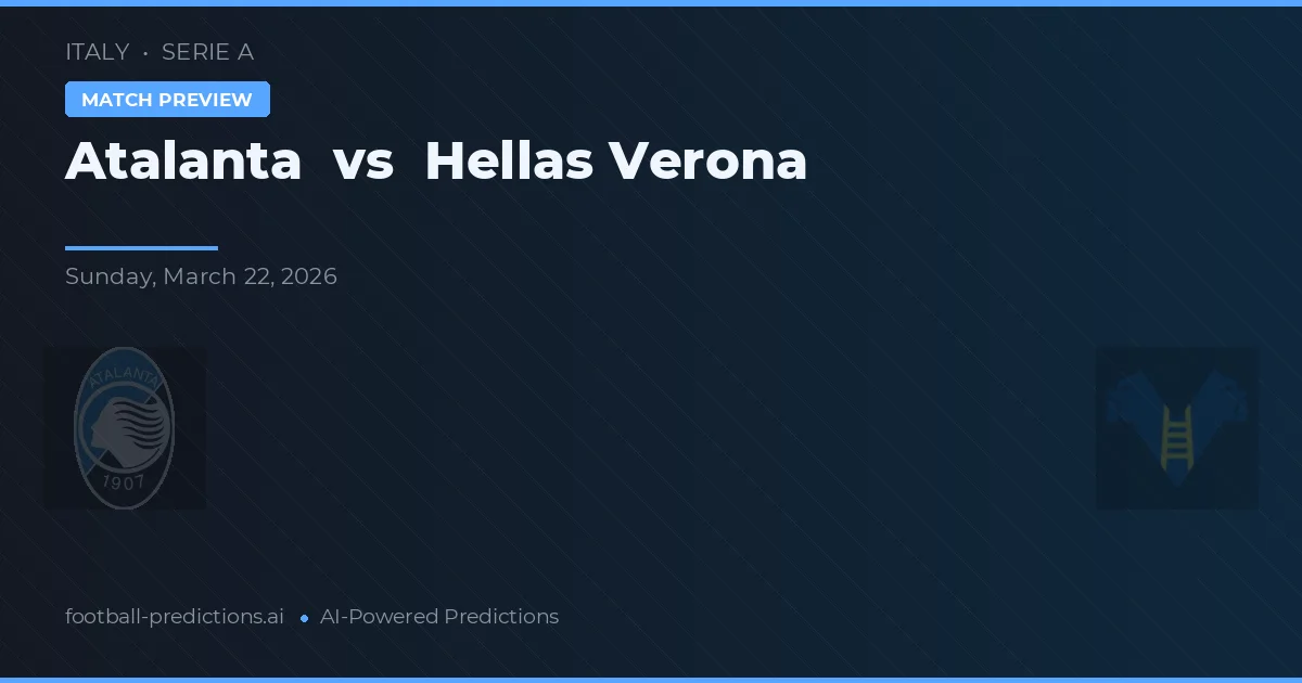 Atalanta vs Hellas Verona — prognóstico e prévia do jogo