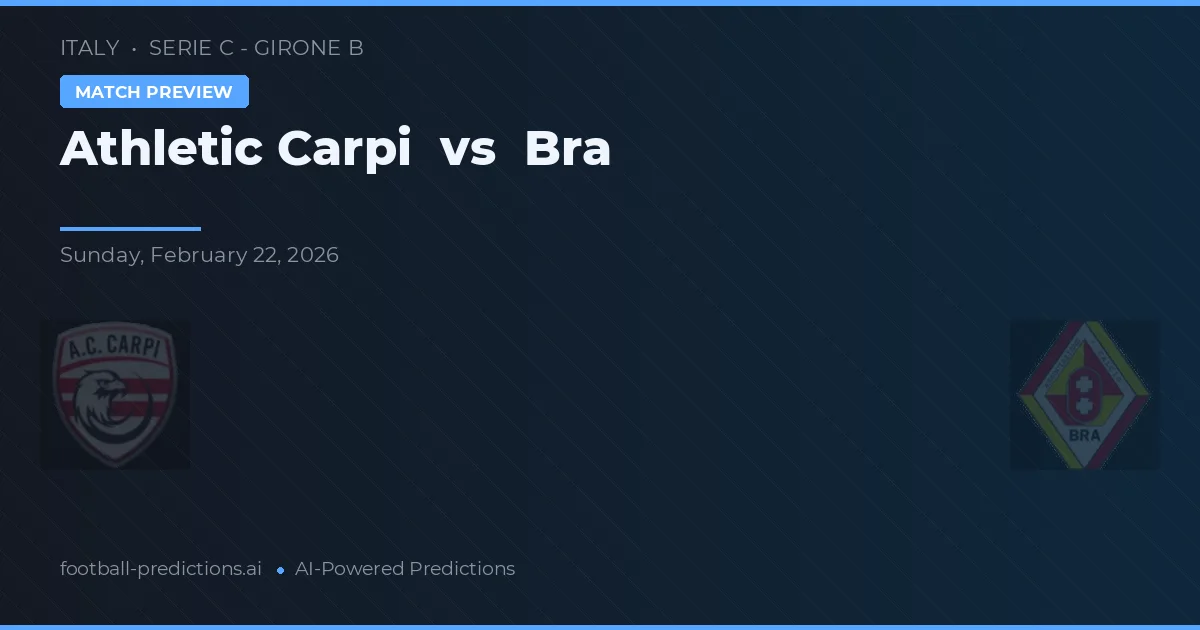 Athletic Carpi vs Brescia — prognóstico e prévia do jogo