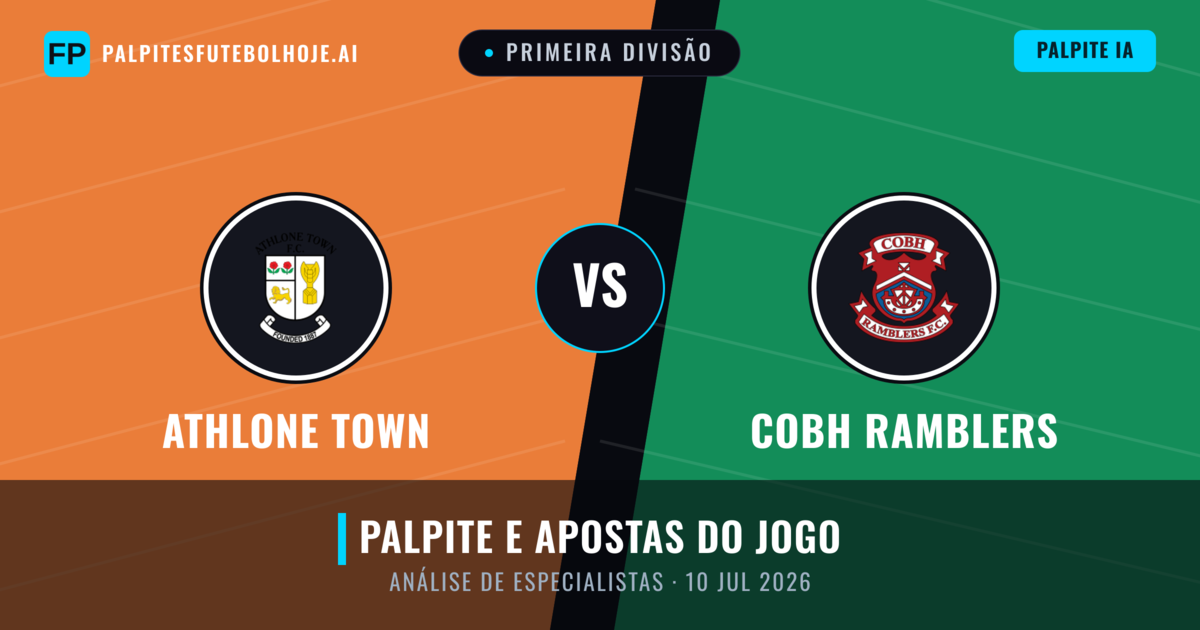 Athlone Town vs Cobh Ramblers — prognóstico e prévia do jogo