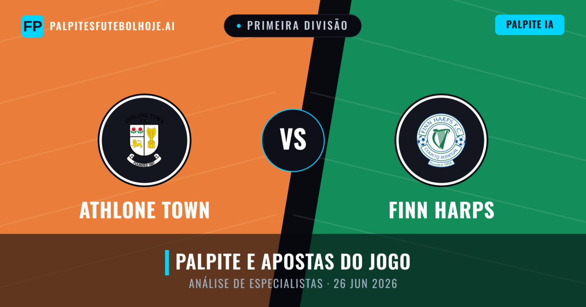 Athlone Town vs Finn Harps — prognóstico e prévia do jogo