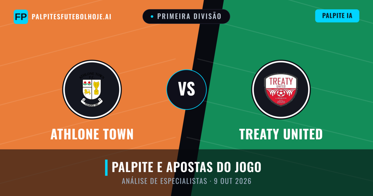 Athlone Town vs Treaty United — prognóstico e prévia do jogo