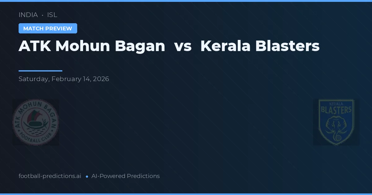 ATK Mohun Bagan vs Kerala Blasters — prognóstico e prévia do jogo