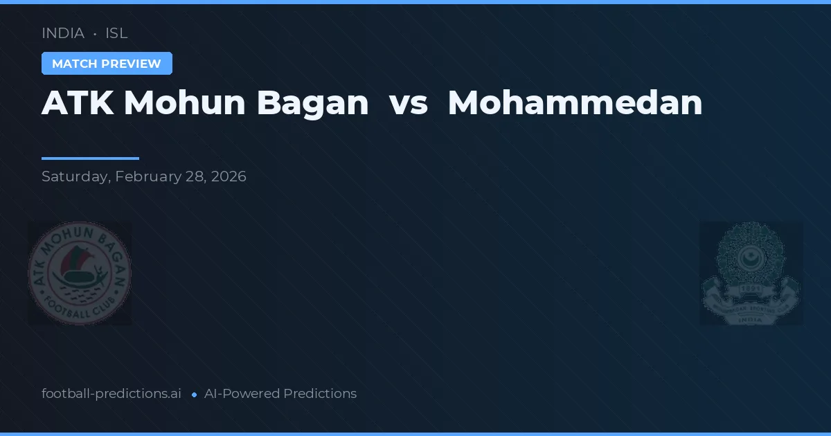 ATK Mohun Bagan vs Mohammedan — prognóstico e prévia do jogo