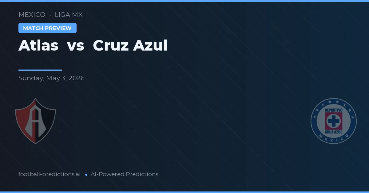 Atlas vs Cruz Azul — prognóstico e prévia do jogo