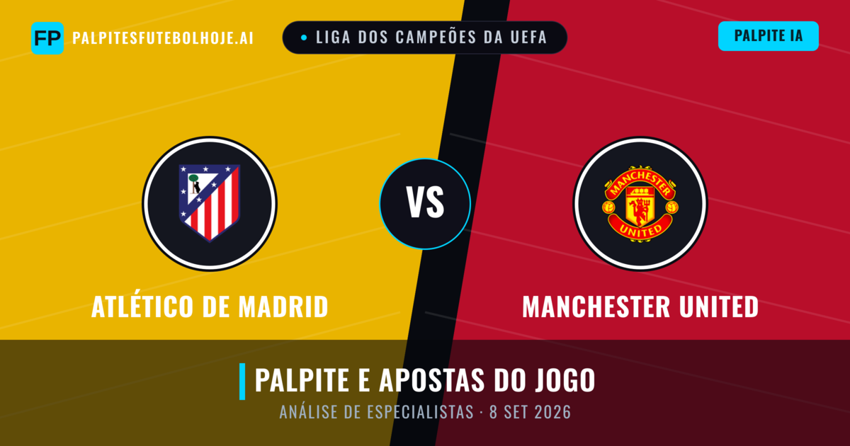 Atlético de Madrid vs Manchester United — prognóstico e prévia do jogo
