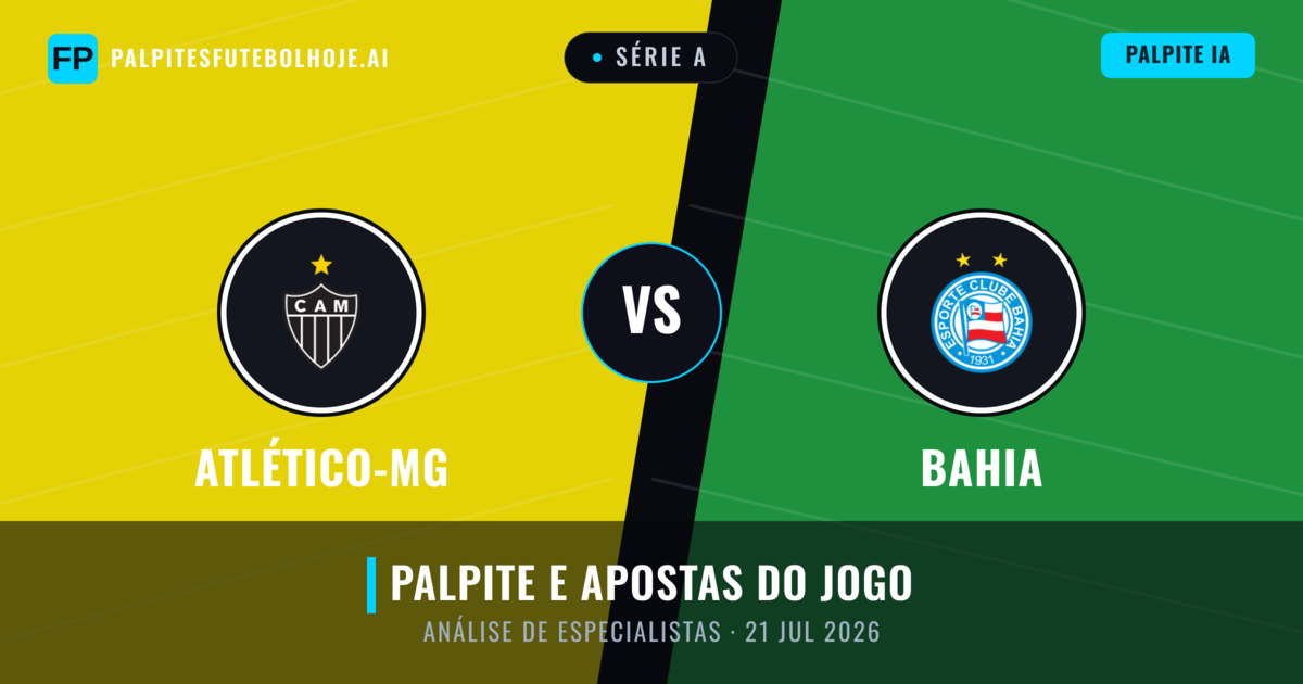 Atlético-MG vs Bahia — prognóstico e prévia do jogo