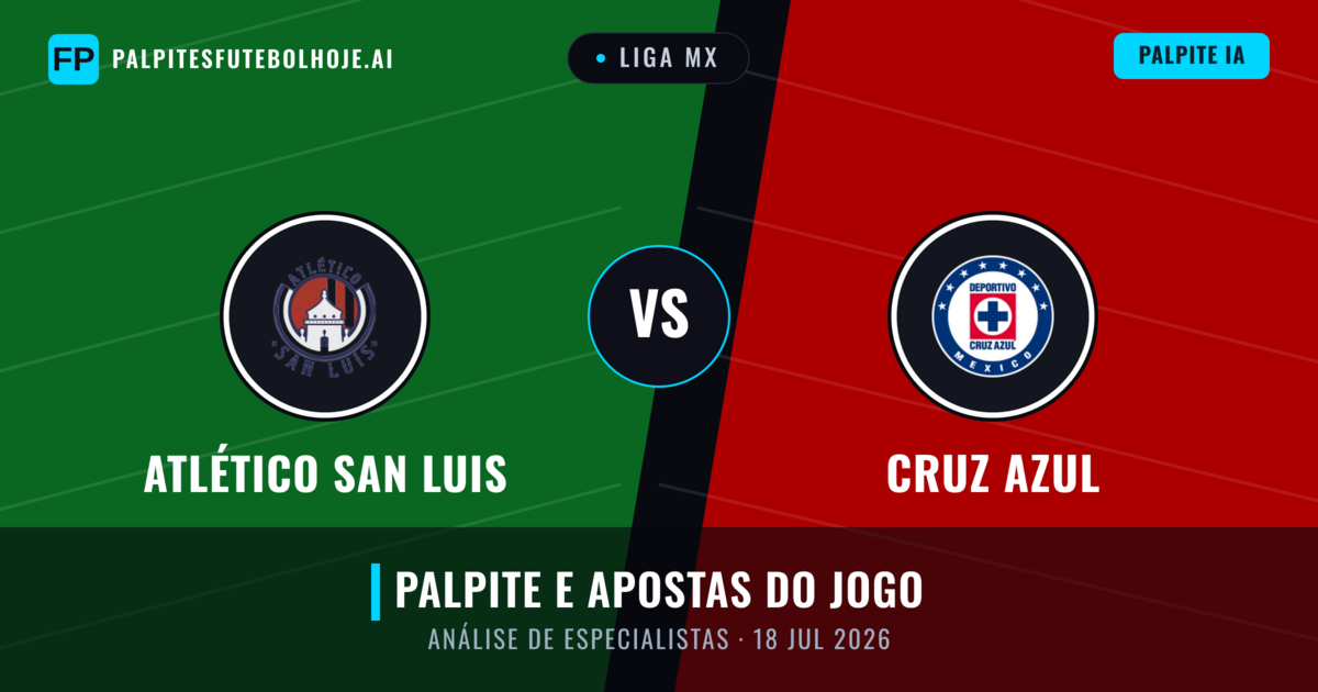 Atlético San Luis vs Cruz Azul — prognóstico e prévia do jogo