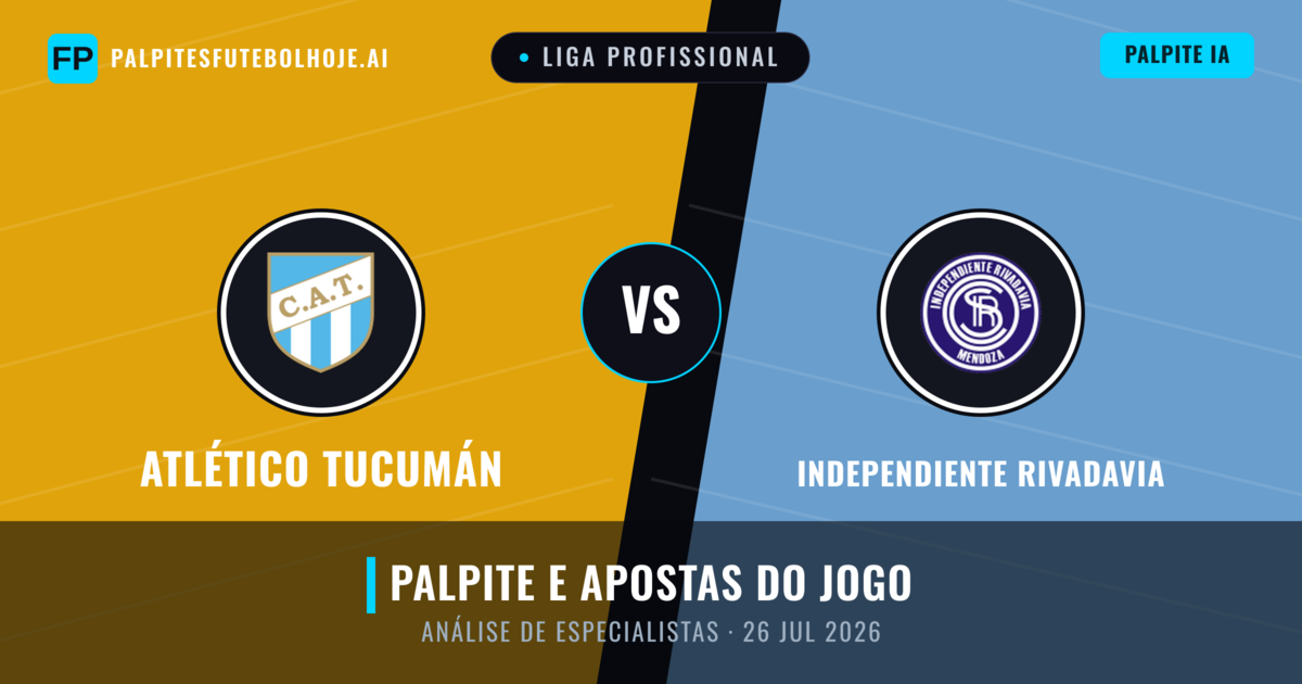 Atlético Tucumán vs Independiente Rivadavia — prognóstico e prévia do jogo