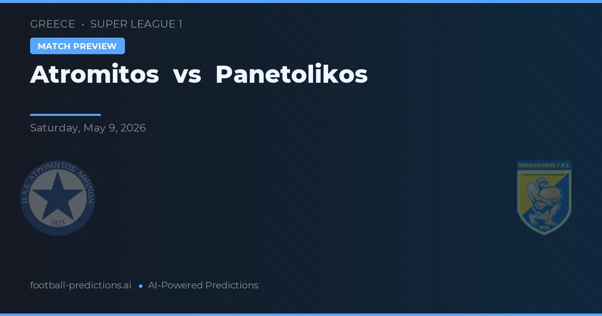 Atromitos vs Panetolikos — prognóstico e prévia do jogo