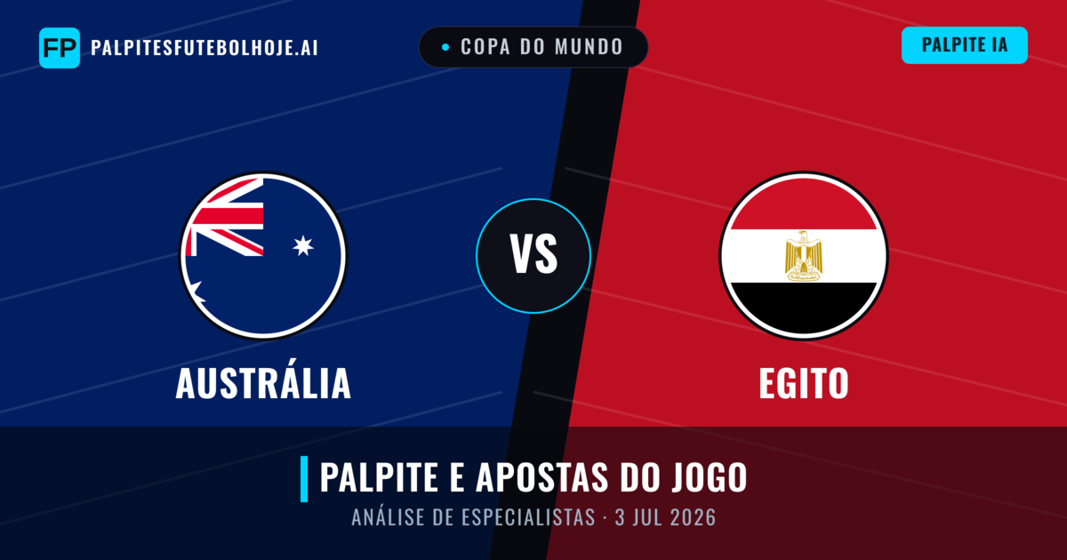 Austrália vs Egito — prognóstico e prévia do jogo