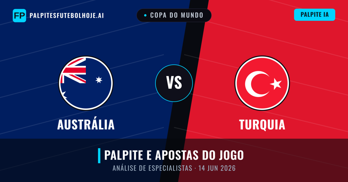 Austrália vs Turquia — prognóstico e prévia do jogo