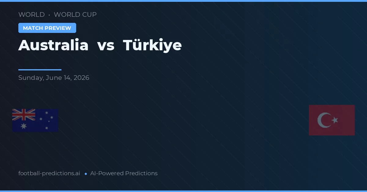 Austrália vs Turquia — prognóstico e prévia do jogo