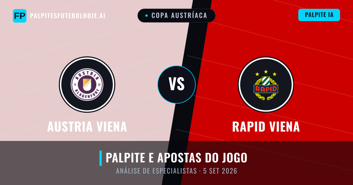 Austria Viena vs Rapid Viena — prognóstico e prévia do jogo