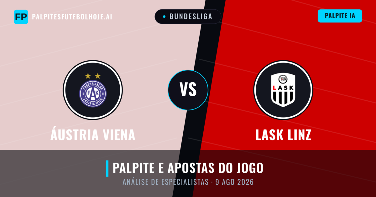 Áustria Viena vs LASK Linz — prognóstico e prévia do jogo