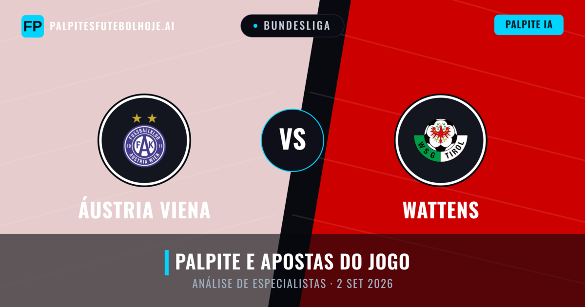 Áustria Viena vs Wattens — prognóstico e prévia do jogo