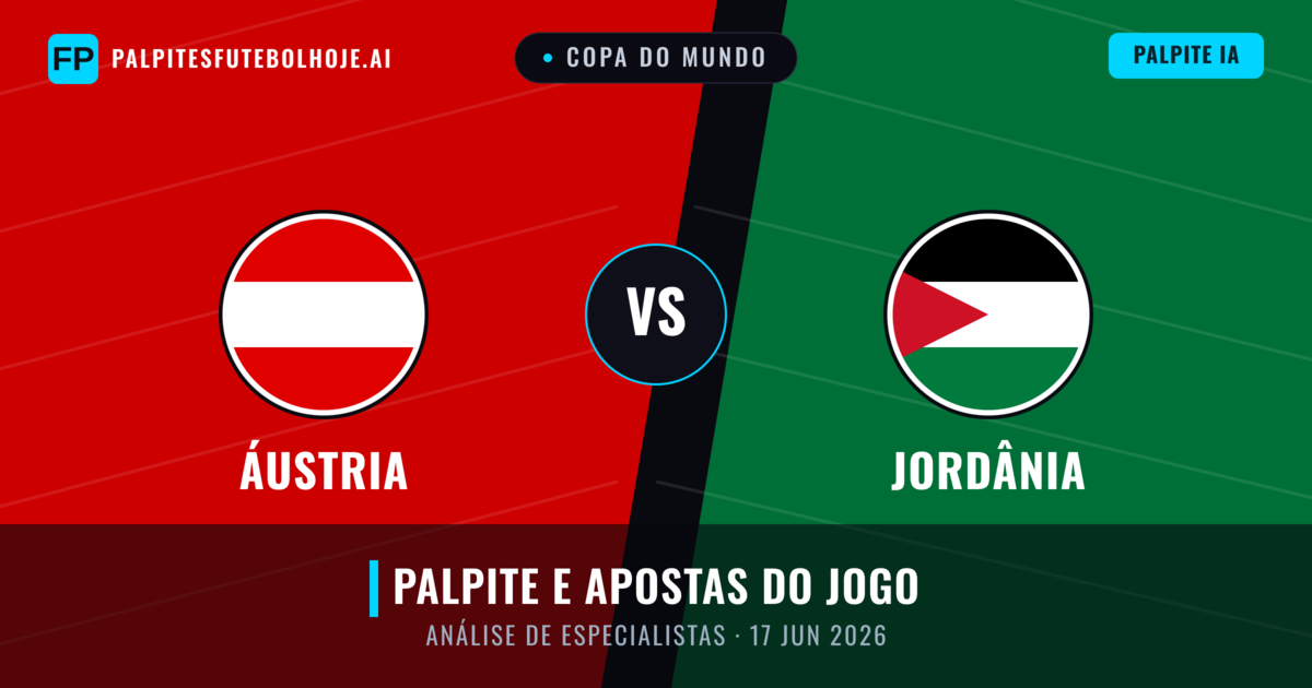 Áustria vs Jordânia — prognóstico e prévia do jogo