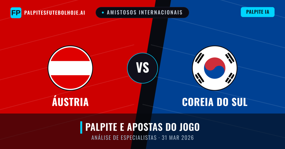 Áustria vs Coreia do Sul — prognóstico e prévia do jogo