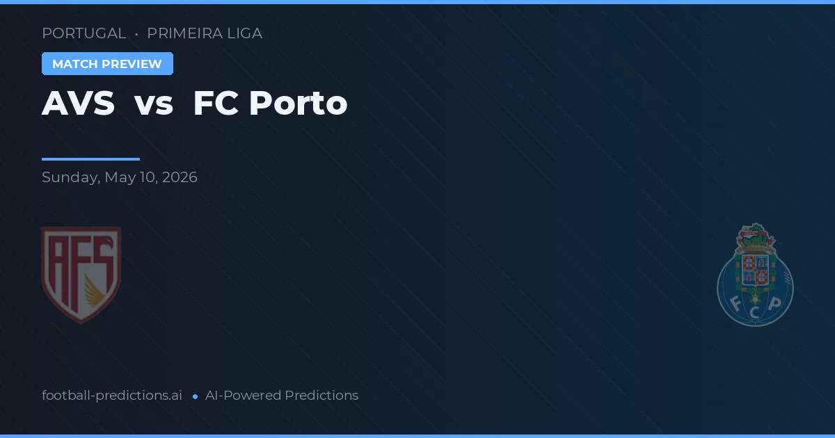 AVS vs FC Porto — prognóstico e prévia do jogo