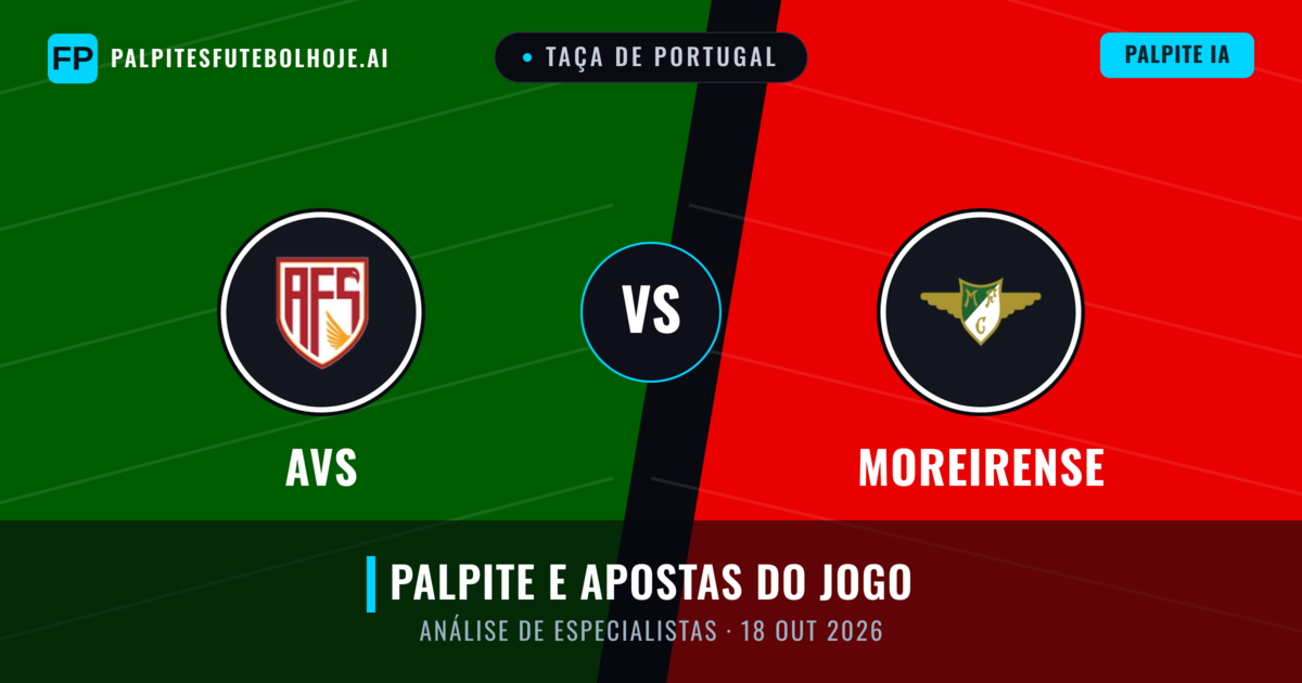 AVS vs Moreirense — prognóstico e prévia do jogo