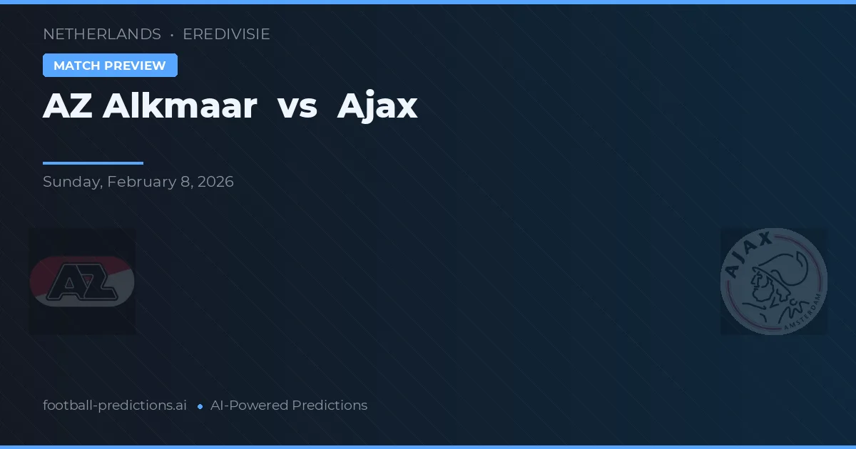 AZ Alkmaar vs Ajax — prognóstico e prévia do jogo